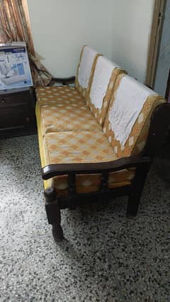 wood sofa