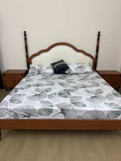 King Size Bed + Dressing Made of Pure Wood