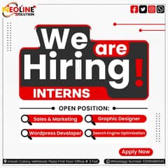 We are Offering Internship Program