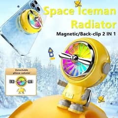 A02 Mobile Radiator Phone Cooling Fan Magnetic Astronaut Shape