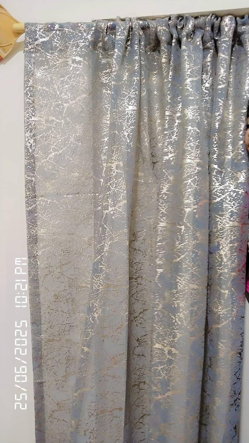 4 piece curtains in Turkish cloth with net parda 1 piiece 1