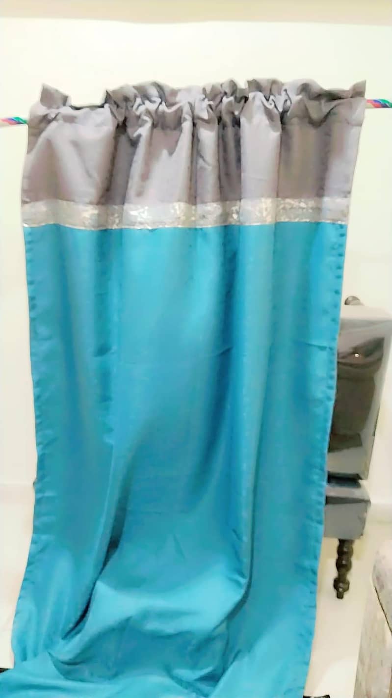4 piece curtains in Turkish cloth with net parda 1 piiece 6