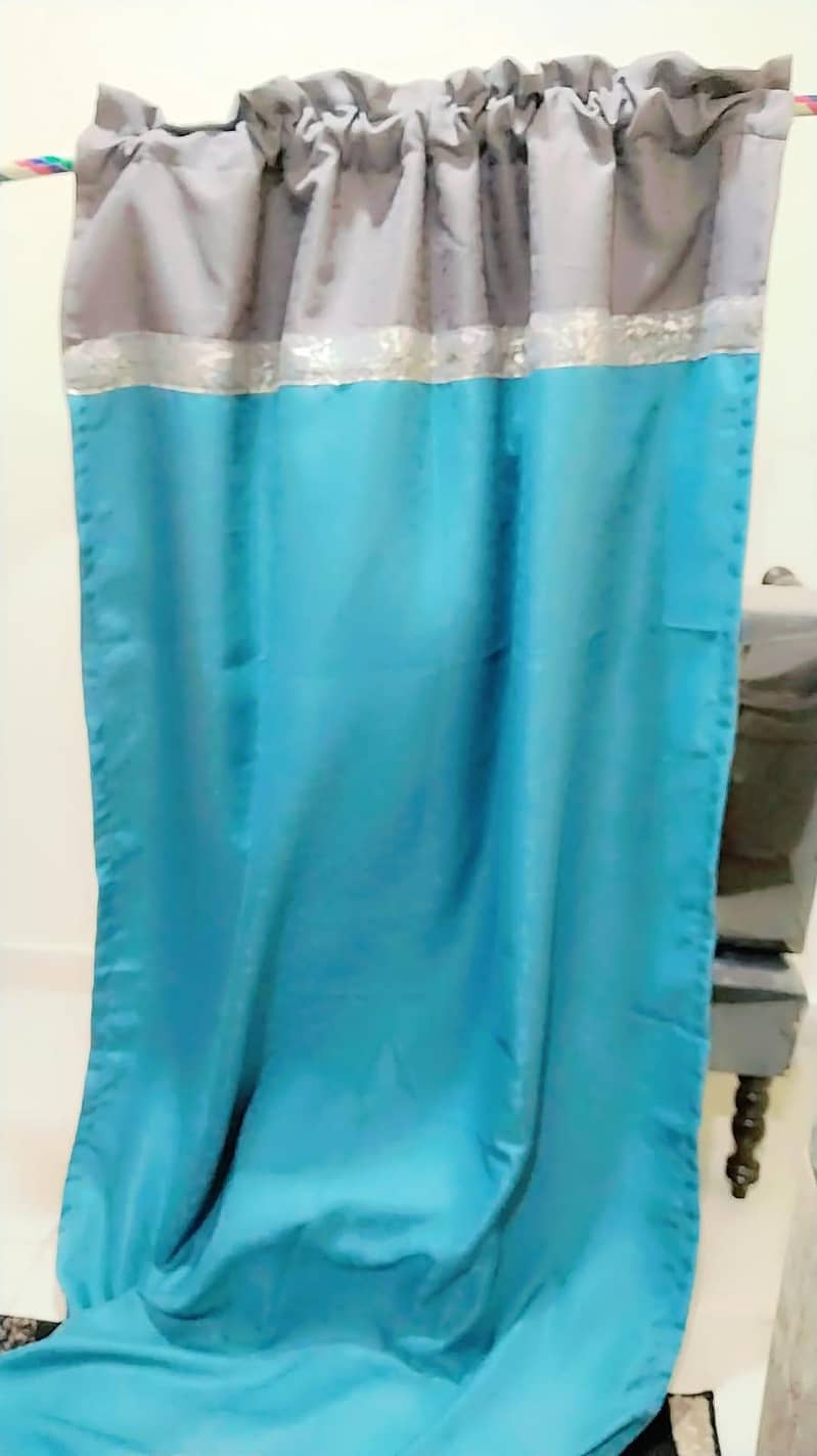 4 piece curtains in Turkish cloth with net parda 1 piiece 7