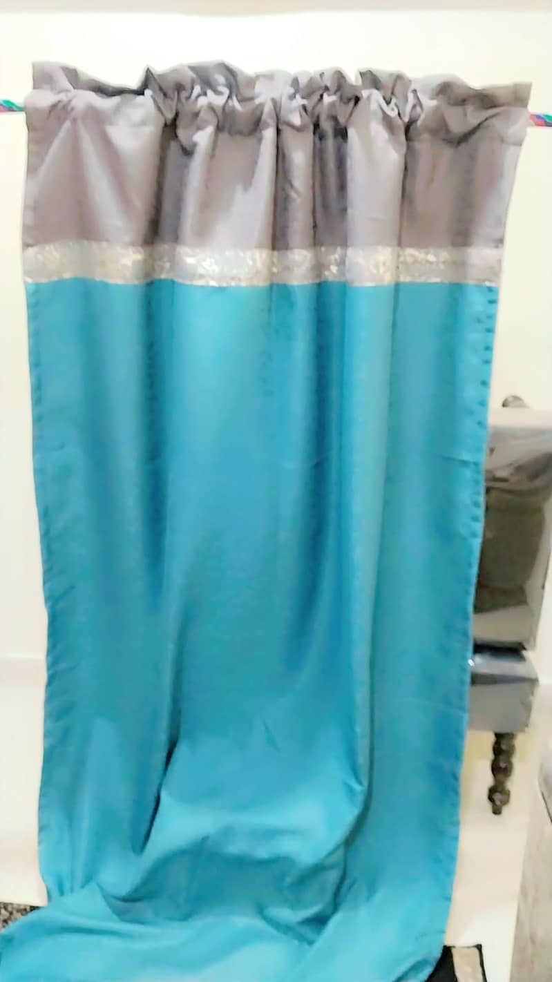 4 piece curtains in Turkish cloth with net parda 1 piiece 9