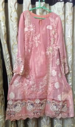 chiffon three piece frock