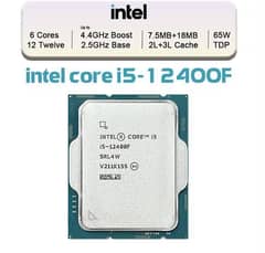 Intel Core i5 12400f processor chip tray