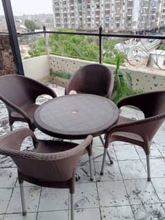 Elegant ratan chairs for slightly used