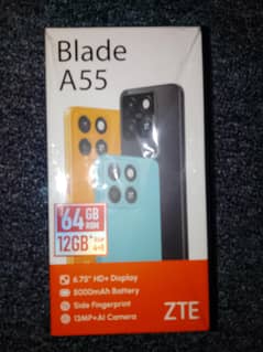 ZTE BLADE A55 4/64 BLACK BOX PACK COD