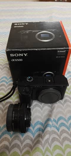 Sony A6500  16 50mm lense  box  charger 2 batteriescharger 2 batteries