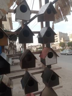 plywood decor birdhouses available