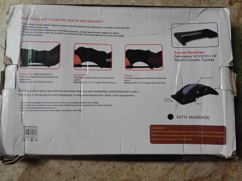 Magic back Support Multi level back stretching Device 2