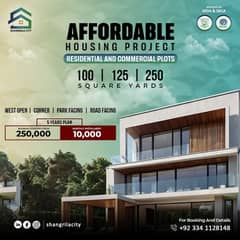 125 Sq Yd Residential Park Facing On Installment Plan At Main M10 Facing