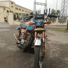 Honda CG125 Model 2016 Double tanka aur tapay Red colour