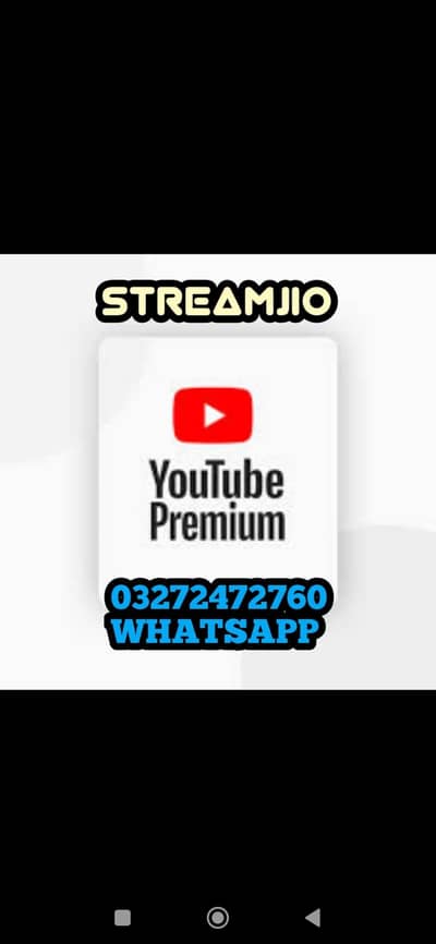 YouTube premium 1 month and 1 year service