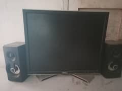 dell LCD and core 3 PC with 2 gb Nvidia graphic card 4 gb ram