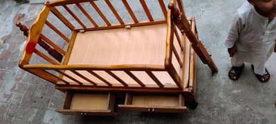 baby cot wooden jhula