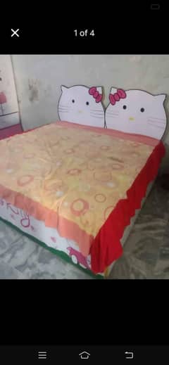 Kids pink bed set