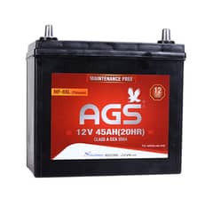 AGS Battery MF-65L (Thinpole) 12V 45AH (20HR)