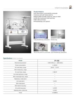 Baby incubator Model : IP - 100 . . .