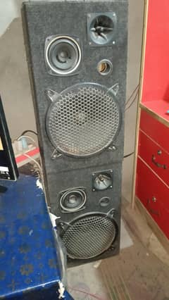 10inch Speakers & Amplifier Rs:13,000