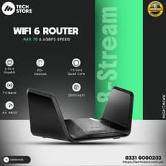NETGEAR Nighthawk 8-Stream WiFi 6 Router (RAX70) Tri-Band (Renewed)
