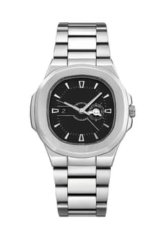 Luxury Stainless steel Men's wrist watch Black dail premium Analog