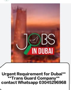 Dubai Jobs available Data entry and security guard vacancies available