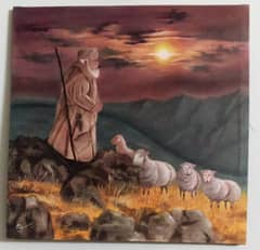 I have painted some acrylic landscapes on 2 feet  and 12/12 cm canvas