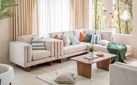 L Shaped Sofa // Dewan Sofa //Sofa Set With Center Table//Corner Sofa 16