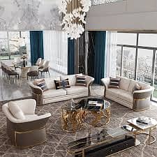 L Shaped Sofa // Dewan Sofa //Sofa Set With Center Table//Corner Sofa 18