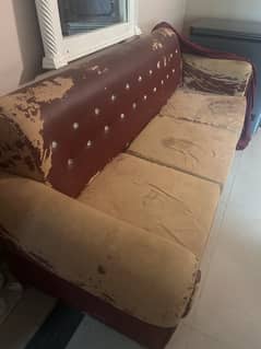 Old Sofa 3 seater foam in good condition