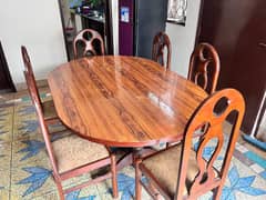 Elegant 6-Person Wooden Dining Table Set for Sale!