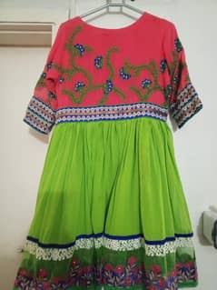 embroidered frock used like new only frock length 36 chest 19