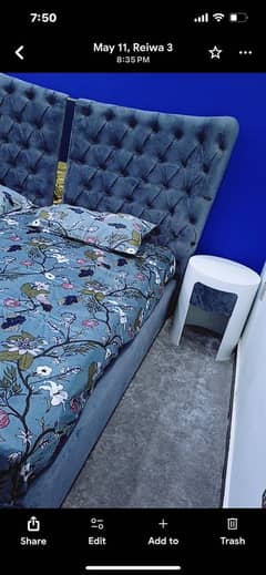 King bed set with dressing and stool chair