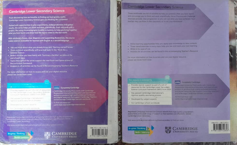 Cambridge Lower Secondary Science Learner's Book/Workbook8 2nd Edition 1
