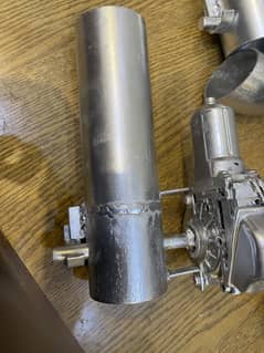 Cutoff exhaust in cheep rate one piece 11000 hand made cutoff