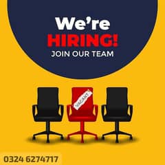 Full time and part time work available