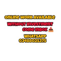 Online work without investment