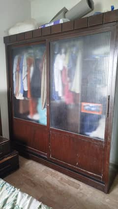 Sell wardrobe four cabinet with 2 sliding door
