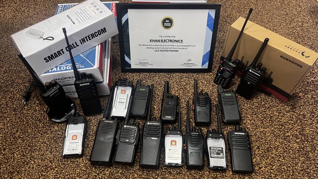 All WALKIE TALKIE | WIRLESS SET | INTERCOM | SECURITY ITEMS |Available 0