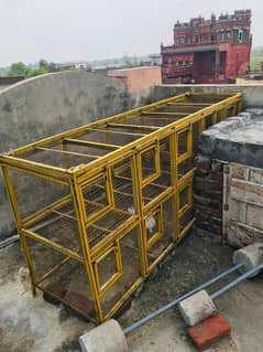 pinjra for sale heavy iron  yellow colour cage sale gujrat  fathepur