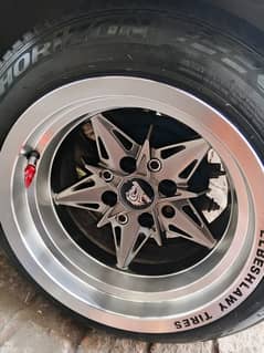 Deep Dish Rims with tyres for sale