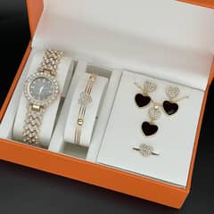 women watch and bracelet