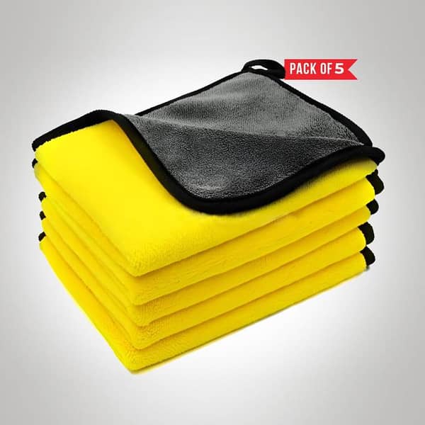 Motor Inside Microfiber Towel 600 GSM 40 X 40 (Pack of 5)