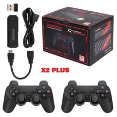 X2 Pro Gamestick with 2 Wireless Controllers 2.4G and 30000+ games