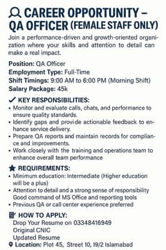 QA Officer