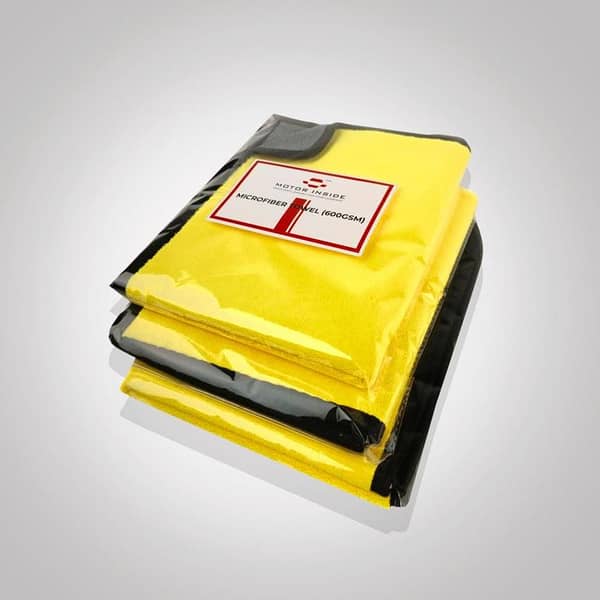 Motor Inside Microfiber Towel 600 GSM 40 X 40 (Pack of 3)