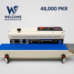 Continuous Band Sealer Machine | bags, pouches, sachet sealing packing