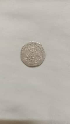 20 Pence -Uk old Coin Elizabeth