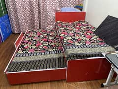 Kids foldable double bed